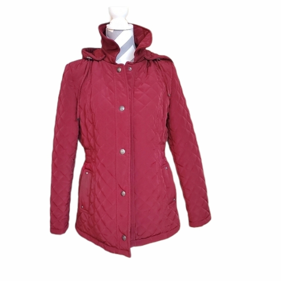 giacca Jackets & Blazers - Giacca Womens Coat Wine Color Size Medium